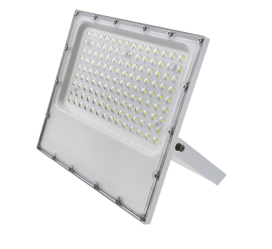 LED SMD WHITE FLOOD LUMINAIRE IP65 100W 6000K 12000Lm 100-277V AC RA80 IK08 5YRS BREATHING VALVE