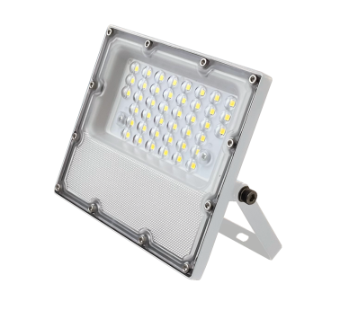 LED SMD WHITE FLOOD LUMINAIRE IP65 10W 3000K 1140Lm 100-277V AC RA80 IK08 5YRS BREATHING VALVE