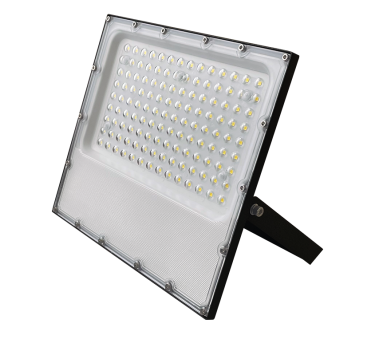 LED SMD BLACK FLOOD LUMINAIRE IP65 150W 6000K 18000Lm 100-277V AC RA80 IK08 5YRS BREATHING VALVE