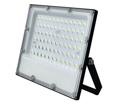 LED SMD BLACK FLOOD LUMINAIRE IP65 50W 3000K 5750Lm 100-277V AC RA80 IK08 5YRS BREATHING VALVE