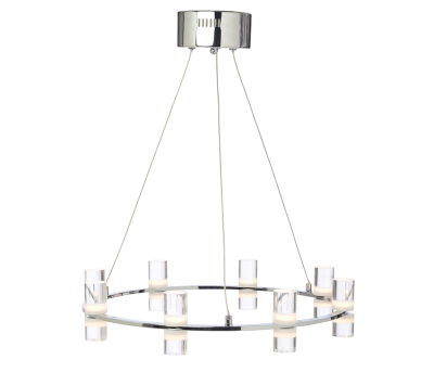 NETTO ΚΡΕΜΑΣΤΟ Φ/Σ LED2835 32W ΧΡΩΜΙΟ ΑΛΟΥΜΙΝΙΟ 3000Κ 2880LM D52XH131.5M IONIAN
