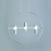 NETTO ΚΡΕΜΑΣΤΟ Φ/Σ LED2835 12W ΧΡΩΜΙΟ ΑΛΟΥΜΙΝΙΟ 3000Κ 1080LM D53XH173CM IONIAN