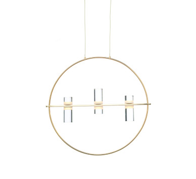 NETTO ΚΡΕΜΑΣΤΟ Φ/Σ LED2835 12W ΧΡΥΣΟ ΑΛΟΥΜΙΝΙΟ 3000Κ 1080LM D53XH173CM IONIAN