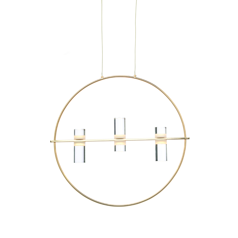 NETTO ΚΡΕΜΑΣΤΟ Φ/Σ LED2835 12W ΧΡΥΣΟ ΑΛΟΥΜΙΝΙΟ 3000Κ 1080LM D53XH173CM IONIAN