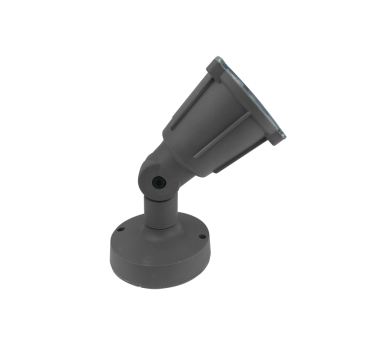 LED PP GREY SPOT LIGHT 230V IP54 6W 3000K 480Lm SMD120°Ra80
