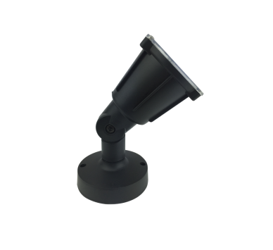 LED PP BLACK SPOT LIGHT230V IP54 6W 6000K 500Lm SMD120°Ra80