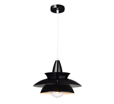 NETTO ΚΡΕΜΑΣΤΟ Φ/Σ 1ΧΕ27 ΜΕΤΑΛΛΙΚΟ ΜΑΥΡΟ Φ33ΧΗ128CM BROOKLYN