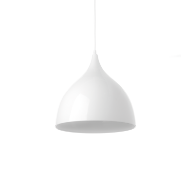 ΜΕΤΑΛΛΙΚΗ ΚΑΜΠΑΝΑ 1ΧΕ27 ΛΕΥΚΗ Φ35χΗ31cm ROXANNE