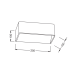 ΛΕΥΚΗ ΑΠΛΙΚΑ LED UP-DOWN PARALLEL 2X3W 230V 4000K 25000hrs NEPHELE