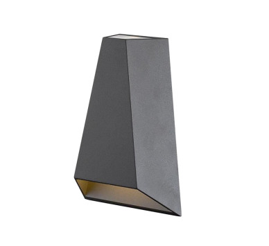 LED COB WALL LUMINAIRE 6W 425LM  30° AND 120°  230VAC 3.000K DARK GREY CRI80 IP54 30.000HRS