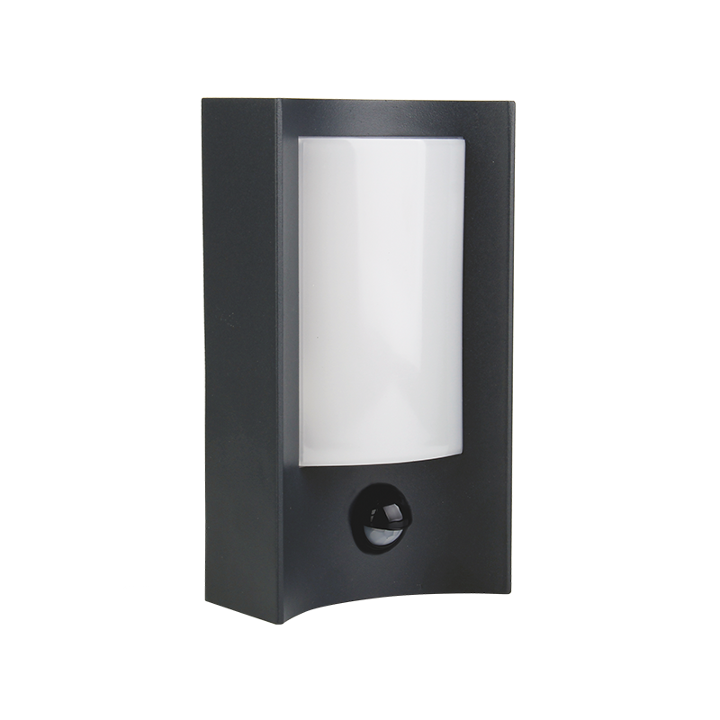 LED SMD WALL SENSOR LUMINAIRE 7W 350LM 170° 230V AC 3.000K DARK GREY CRI80 IP54 30.000HRS