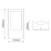 LED SMD WALL LUMINAIRE 7W 350LM 170° 230V AC 3.000K DARK GREY CRI80 IP54 30.000HRS