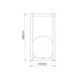 LED SMD BATTERY LUMINAIRE 1W 160LM 3.000K CARK GREY 160° CRI80 IP54