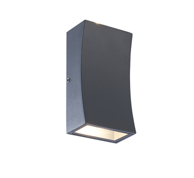 LED HP WALL LUMINAIRE 6W 180LM 89° 230V AC 3.000K DARK GREY CRI80 IP65 30.000HRS
