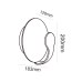LED COB WALL LUMINAIRE 12W 580LM 120° 230V AC 3.000K MATT WHITE CRI80 IP65 30.000HRS