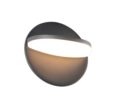 LED SMD WALL LUMINAIRE 16W 790LM 120° 230V AC 3.000K DARK GREY CRI80 IP65 30.000HRS