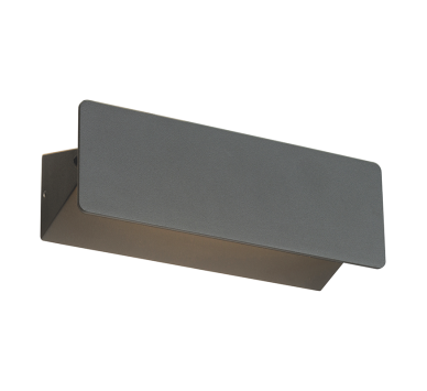 LED SMD WALL LUMINAIRE 7W 210LM 190° 230V AC 3.000K DARK GREY CRI80 IP54 30.000HRS