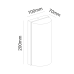 LED SMD WALL LUMINAIRE 10W 560LM 138° 230V AC 3.000K DARK GREY CRI80 IP65 30.000HRS