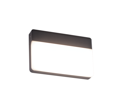 LED SMD WALL LUMINAIRE 13W 650LM 120° 230V AC 3.000K DARK GREY CRI80 IP65 30.000HRS
