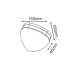 LED SMD WALL LUMINAIRE 10W 320LM 68° 230V AC 3.000K DARK GREY CRI80 IP65 30.000HRS