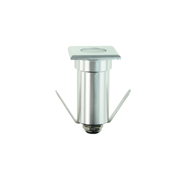 LED SQUARE INGROUND SPOT LUMINAIRE 1W 85LM 3000K 30° 230V AC IP65 RA80 30.000hrs