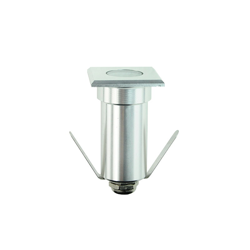 LED SQUARE INGROUND SPOT LUMINAIRE 1W 90LM 4000K 30° 230V AC IP65 RA80 30.000hrs