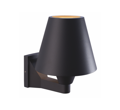 E27 WALL LUMINAIRE 230V AC DARK GREY IP65 MAX.15W LED LAMP