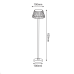 LED SMD POST LUMINAIRE 10W 400LM 130° 230V AC 3.000K DARK GREY CRI80 IP65 30.000HRS