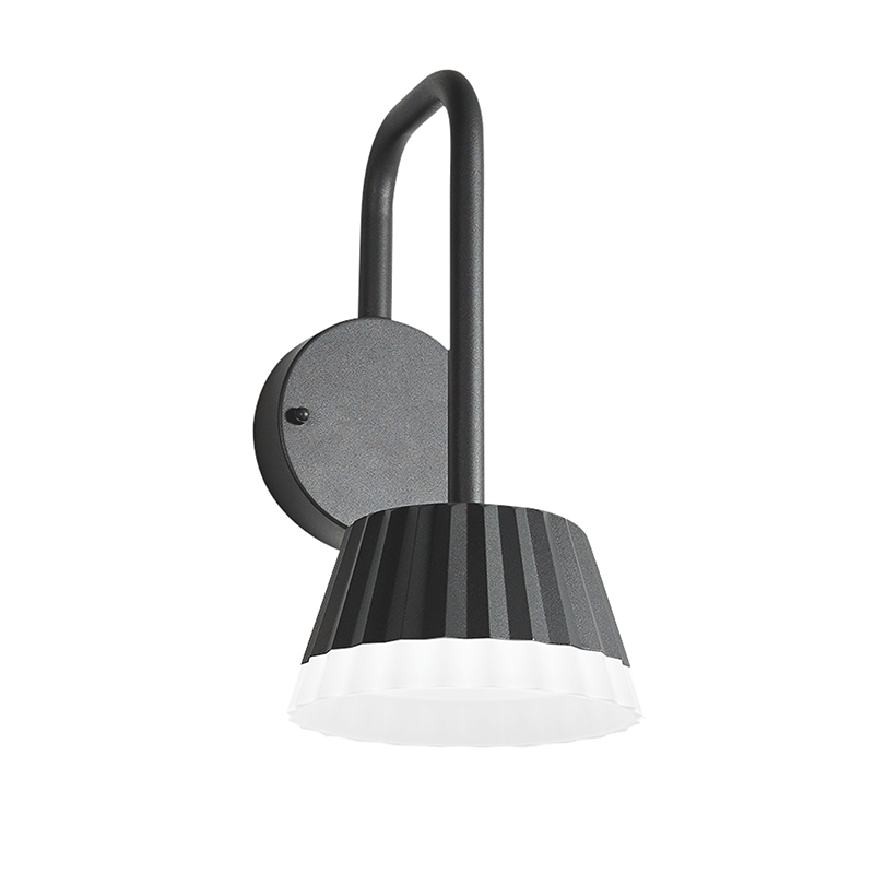 LED SMD WALL LUMINAIRE 10W 400LM 85° 230V AC 3.000K DARK GREY CRI80 IP54 30.000HRS