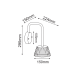 LED SMD WALL LUMINAIRE 10W 400LM 85° 230V AC 3.000K DARK GREY CRI80 IP54 30.000HRS