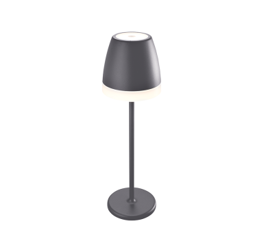 LED SMD TABLE BATTERY LUMINAIRE 2W 150LM 38° 3.000K DARK GREY CRI80 IP54
