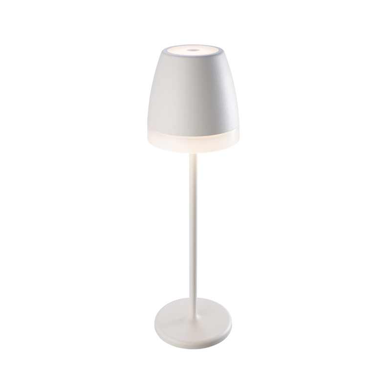 LED SMD TABLE BATTERY LUMINAIRE 2W 150LM 38° 3.000K MATT WHITE CRI80 IP54