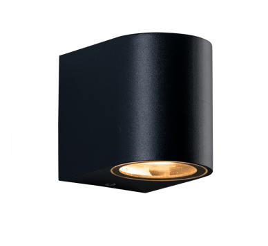 GU10 WALL LUMINAIRE 230V AC SAND BLACK IP65 MAX.35W