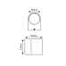 LED HP WALL LUMINAIRE 4W 230LM 40° 230V AC 3.000K DARK GREY CRI80 IP65 30.000HRS