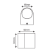 LED HP WALL LUMINAIRE 4W 230LM 40° 230V AC 3.000K MATT WHITE CRI80 IP65 30.000HRS