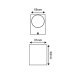 GU10 WALL LUMINAIRE 230V AC GOLDEN BLACK IP65 MAX.35W