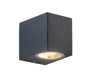 GU10 WALL LUMINAIRE 230V AC DARK GREY IP65 MAX.35W