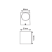 GU10 WALL LUMINAIRE 230V AC DARK GREY IP65 MAX.35W