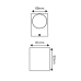 LED HP WALL LUMINAIRE 4W 230LM 40° 230V AC 3.000K DARK GREY CRI80 IP65 30.000HRS