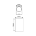 GU10 WALL LUMINAIRE 230V AC DARK GREY IP65 MAX.2X35W
