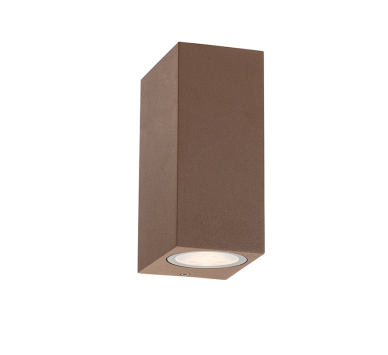 GU10 WALL LUMINAIRE 230V AC RUSTY IP65  MAX.2X35W