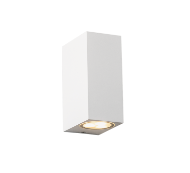 GU10 WALL LUMINAIRE 230V AC MATT WHITE IP65 MAX.2X35W