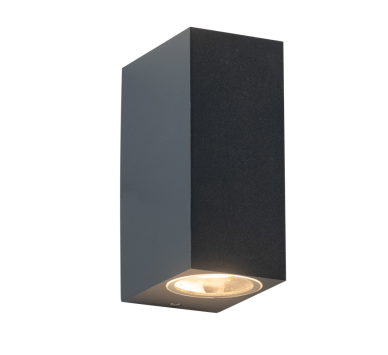 LED HP WALL LUMINAIRE 9W 430LM 40° 230V AC 3.000K DARK GREY CRI80 IP65 30.000HRS