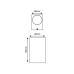 LED HP WALL LUMINAIRE 9W 430LM 40° 230V AC 3.000K DARK GREY CRI80 IP65 30.000HRS