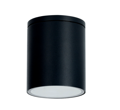 GU10  ROUND CEILING LUMINAIRE 230V AC BLACK IP65 GU10 MAX.35W