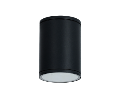 E27 PAR30  ROUND CEILING LUMINAIRE 230V AC SAND BLACK IP65 MAX.35W