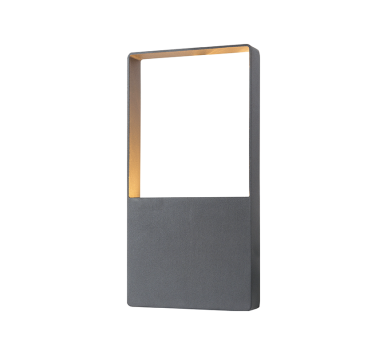 LED SMD WALL LUMINAIRE 4W 240LM 120° 230V AC 3.000K DARK GREY CRI80 IP54 30.000HRS
