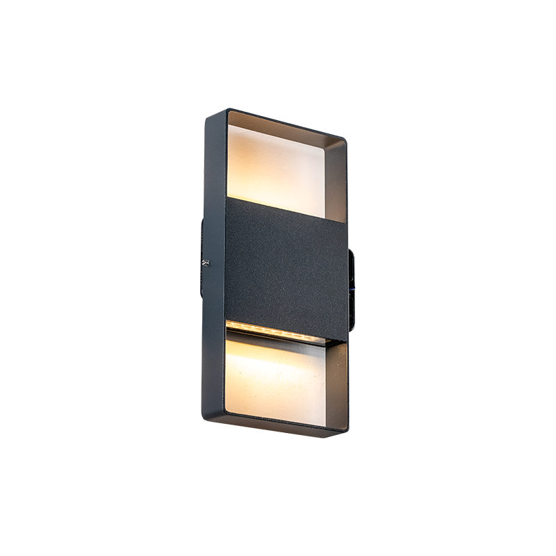 LED SMD WALL LUMINAIRE 8W 320LM 120° 230V AC 3.000K DARK GREY CRI80 IP54 30.000HRS