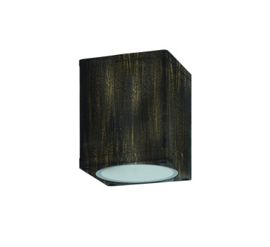 GU10  SQUARE CEILING LUMINAIRE 230V AC GOLDEN BLACK IP65 GU10 MAX.35W