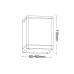 GU10  SQUARE CEILING LUMINAIRE 230V AC GOLDEN BLACK IP65 GU10 MAX.35W